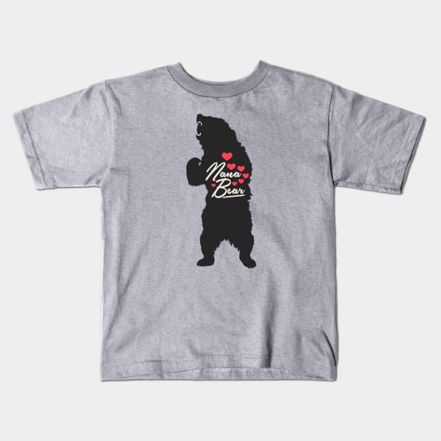 Nana Bear Kids T-Shirt by Etopix